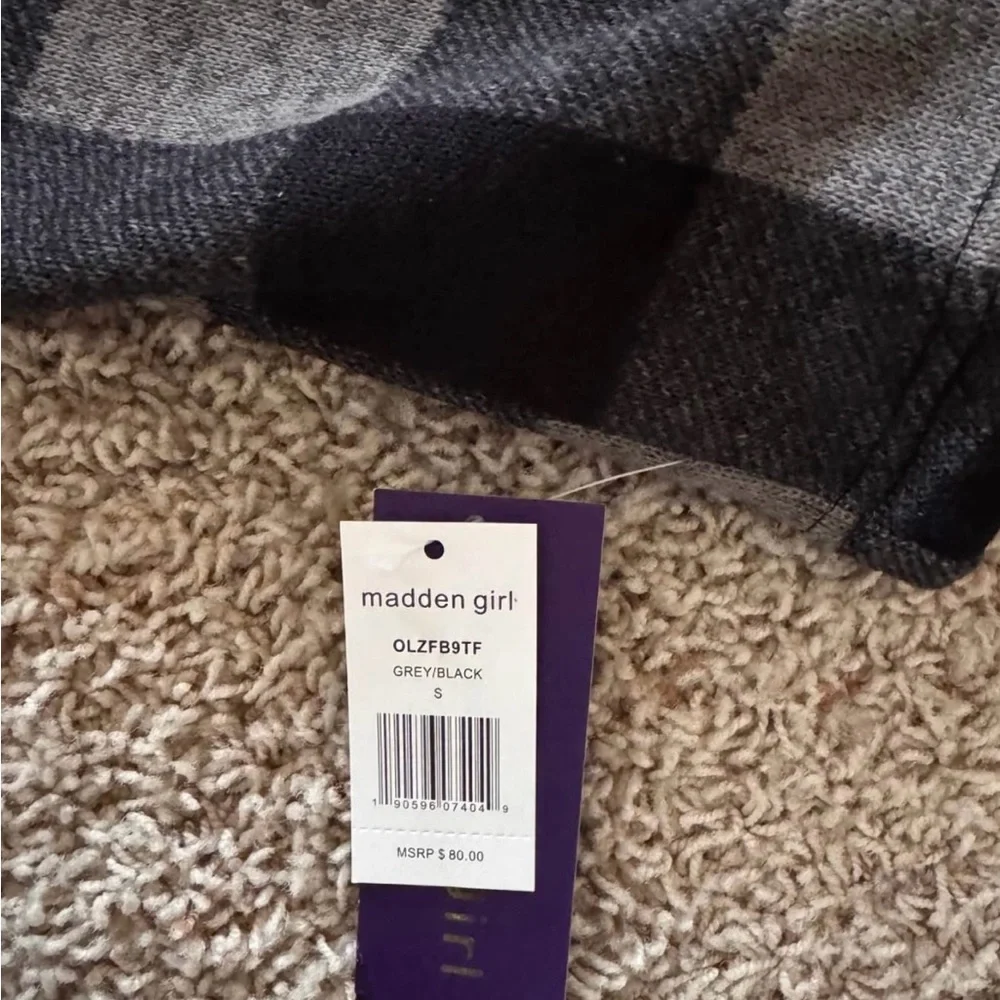 BRAND NEW Buffalo Plaid Women's Jacket with Belt - Picture 5 of 5